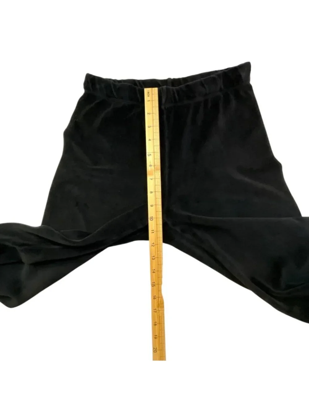 Suzie Kondi Velour Sweatpants Womens XS Black Wide Leg Elastic Waist Lounge